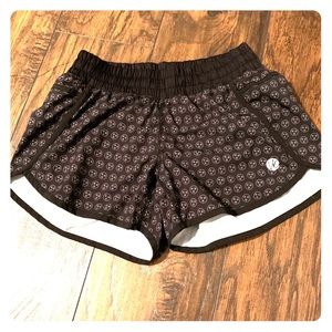 Black and White Harper Knit Shorts